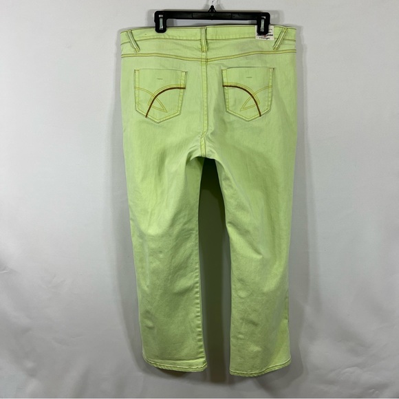 Z. Cavaricci Lime Green Jeans 90’s Y2K size 16 - Picture 2 of 7